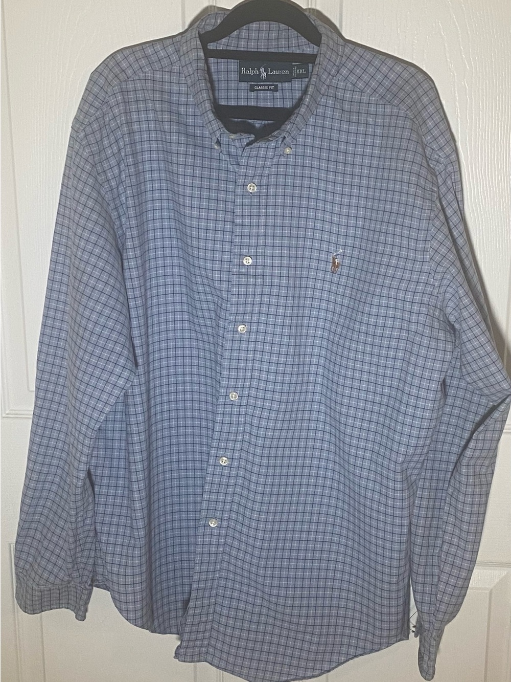 Ralph Lauren Light Blue Plaid Button-Down Shirt